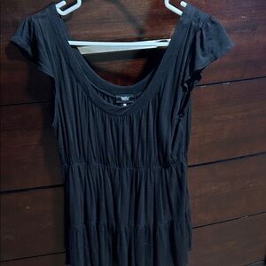 Massimo Black Pleated Tunic